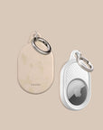 Rose Beige Clay AirTag Holder