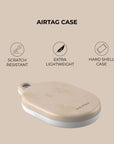 Rose Beige Clay AirTag Holder