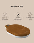 Brown Clay AirTag Holder