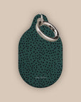 Green Polka Dots AirTag Holder