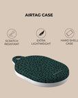 Green Polka Dots AirTag Holder