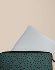 Green Polka Dots Laptop Sleeve