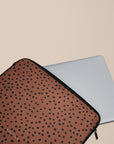 Orange Polka Dots Laptop Sleeve