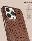 Burnt Orange Polka Dots Phone Case