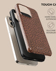 Burnt Orange Polka Dots Phone Case