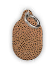 Burnt Orange Polka Dots AirTag Holder