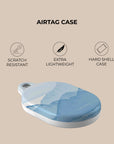 Blue Waves AirTag Holder