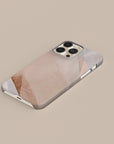 Étui de téléphone rose crémeux