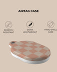 Neutral Wave Checkered AirTag Holder
