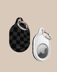 Black Wave Checkered AirTag Holder
