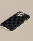 Black Wave Checkered Phone Case