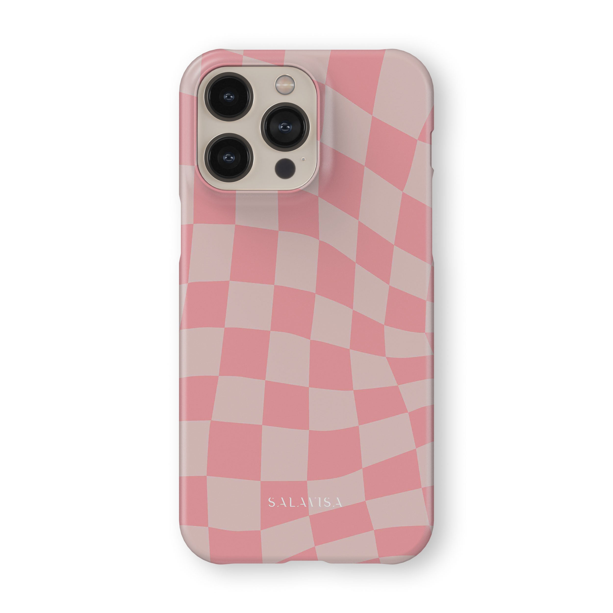 Pink Wave Checkered Hard Phone Cases – SALAVISA