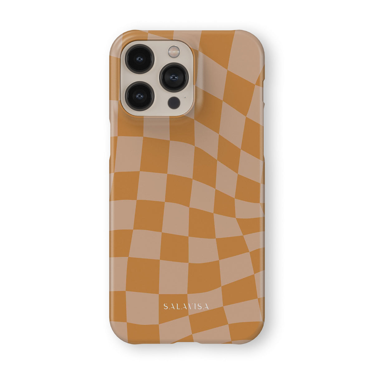 Orange Wave Checkered Hard Phone Cases – SALAVISA
