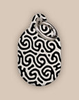 Black & White Curl AirTag Holder
