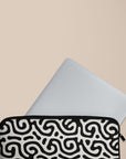 Black & White Curl Laptop Sleeve