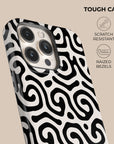 Black & White Curl Phone Case