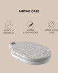 Beige Curl AirTag Holder