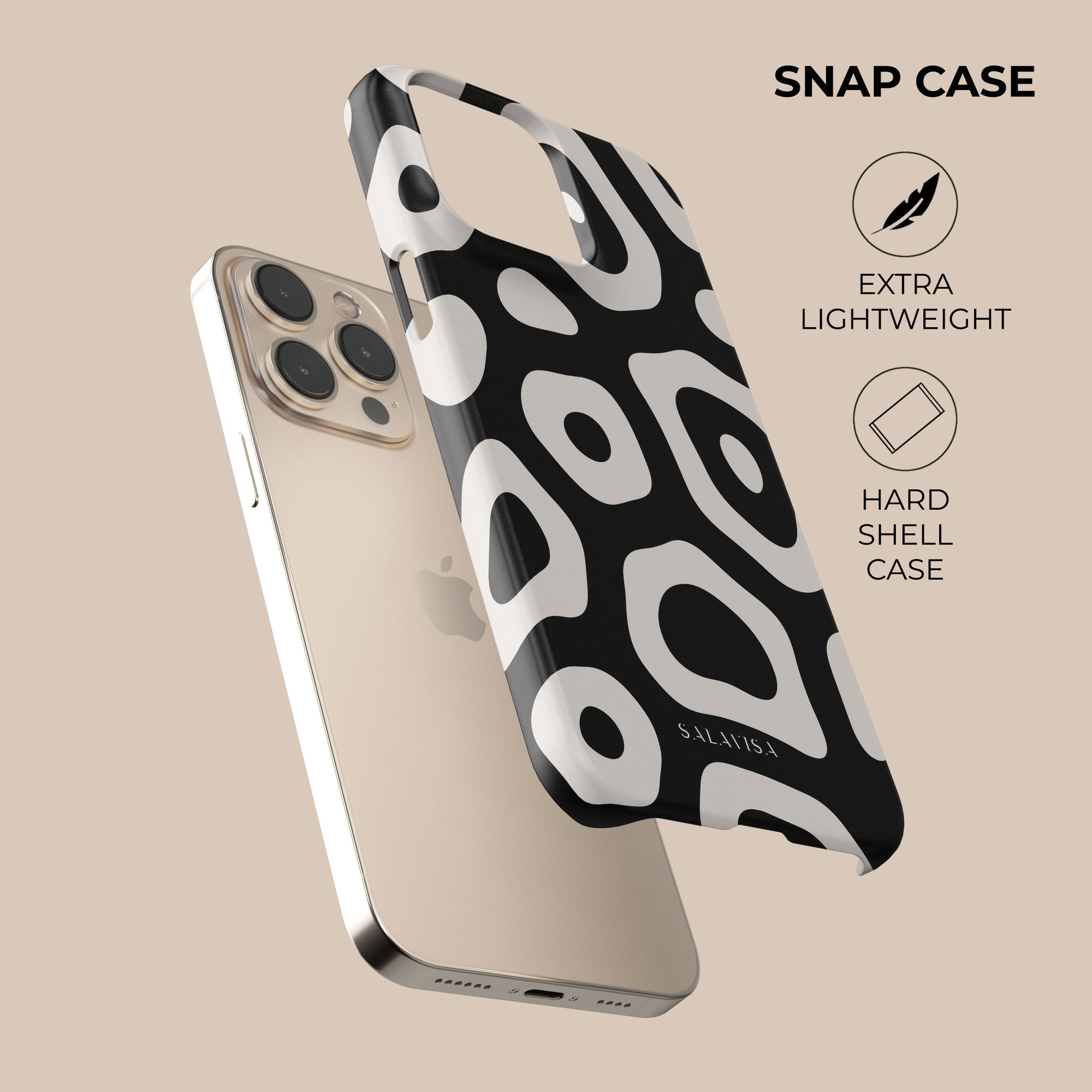 Black &amp; White Paws Phone Case