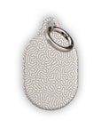 Beige Paths AirTag Holder