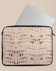 Beige Watercolor Safari Laptop Sleeve