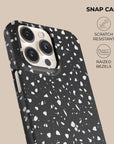 Black Coffee Terrazzo Phone Case
