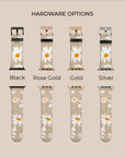 Beige Daisy Apple Watch Band