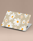 Beige Daisy MacBook Case