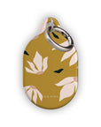 Burnt Yellow Flowers AirTag Holder