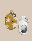 Burnt Yellow Flowers AirTag Holder