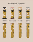 Burnt Yellow Flowers Apple Watch Band