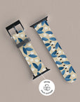 Blue Leafs Apple Watch Band