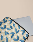 Blue Leafs Laptop Sleeve