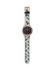 Blue Leafs Galaxy Watch Band