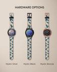 Blue Leafs Galaxy Watch Band