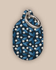Dark Blue Summer Leafs AirTag Holder