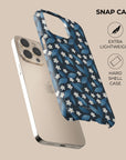 Dark Blue Summer Leafs Phone Case
