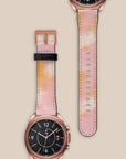 Pink Orange Tie Dye Galaxy Watch Band