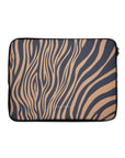 Blue Copper Zebra Laptop Sleeve