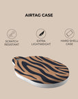 Blue Copper Zebra AirTag Holder