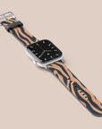 Blue Copper Zebra Apple Watch Band
