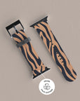 Blue Copper Zebra Apple Watch Band