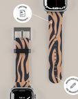 Blue Copper Zebra Apple Watch Band