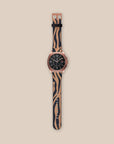 Blue Copper Zebra Galaxy Watch Band