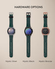 Dark Green Swirl Galaxy Watch Band