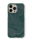 Dark Green Swirl Phone Case