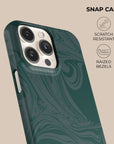 Dark Green Swirl Phone Case