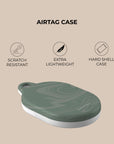 Light Green Swirl AirTag Holder