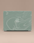 Light Green Swirl MacBook Case