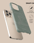 Light Green Swirl Phone Case