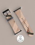 Beige Organic Apple Watch Band